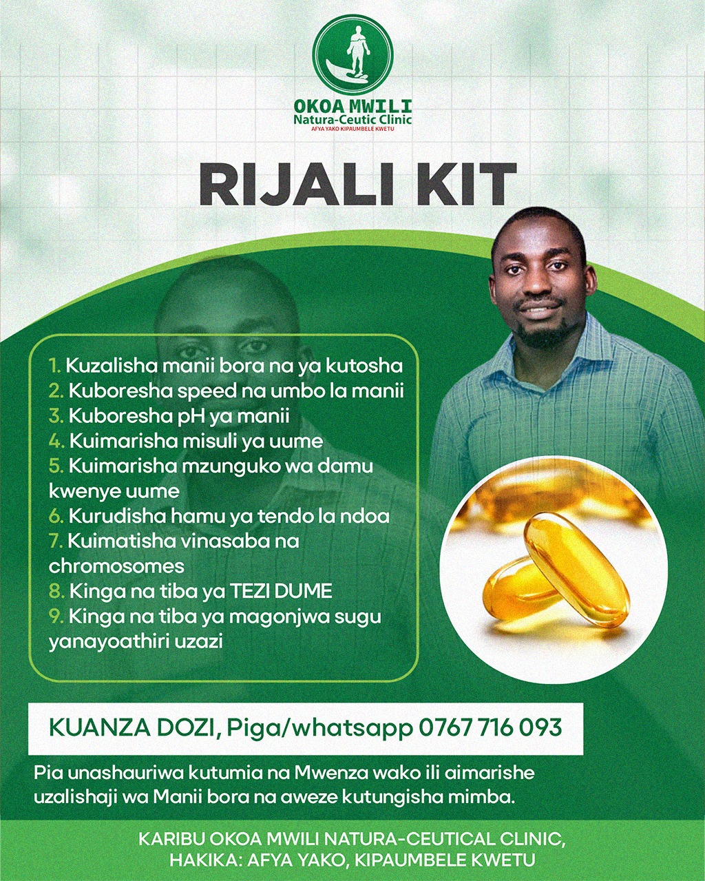 Rijali Kit; Dozi yz Mwezi 1 (Full Dose Miezi 3)